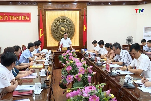 Thường trực Tỉnh ủy cho ý kiến vào chương trình Đại hội Mặt trận Tổ quốc tỉnh lần thứ XV