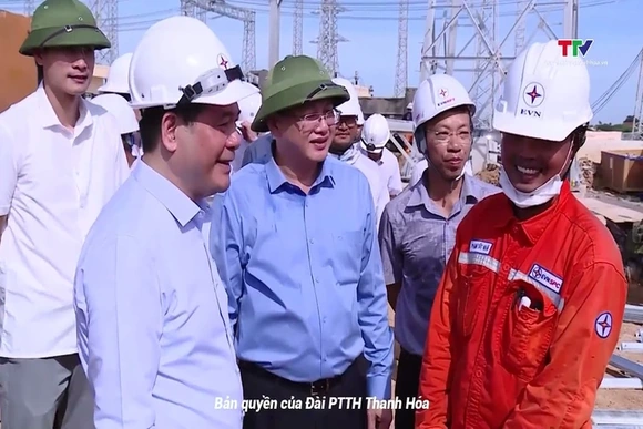 Bộ trưởng Bộ Công thương kiểm tra tiến độ thi công dự án đường dây 500KV mạch 3