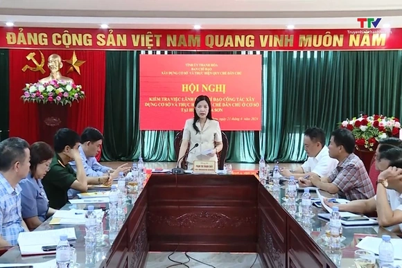 Đẩy mạnh xây dựng cơ sở và thực hiện quy chế dân chủ tại huyện Nga Sơn