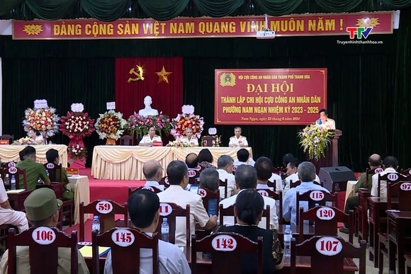 Đại hội thành lập Hội Cựu Công an Nhân dân phường Nam Ngạn nhiệm kỳ 2024 - 2028