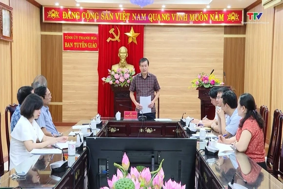 Chấm giải Cuộc thi viết chính luận bảo vệ nền tảng tư tưởng của Đảng tỉnh Thanh Hoá lần thứ nhất