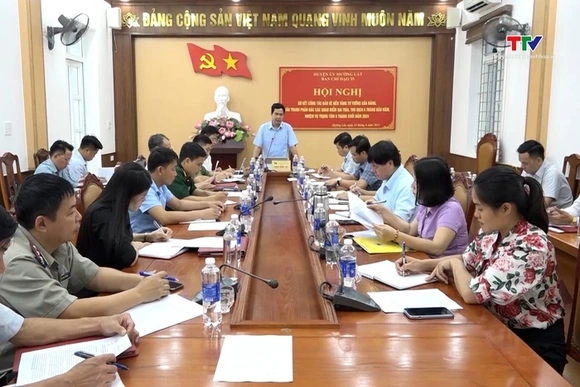 Ban Chỉ đạo 35 huyện Mường Lát sơ kết 6 tháng đầu năm, triển khai nhiệm vụ 6 tháng cuối năm 2024