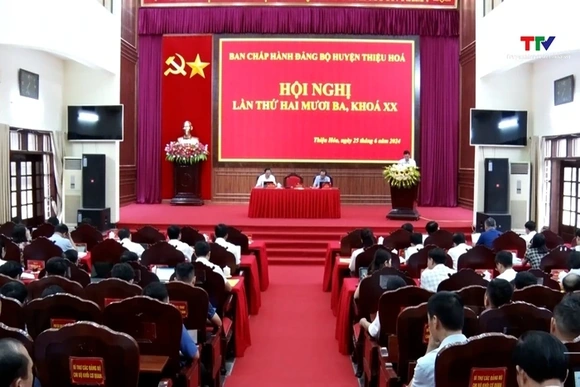 Thiệu Hoá sơ kết nhiệm vụ 6 tháng đầu năm 2024