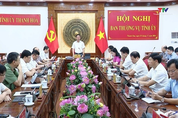 Hội nghị Ban Thường vụ Tỉnh uỷ tháng 6