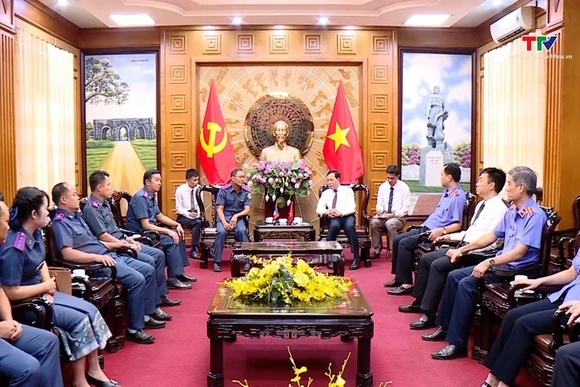 Đoàn công tác của Viện Kiểm sát Nhân dân tỉnh Hủa Phăn  thăm và làm việc tại tỉnh Thanh Hoá