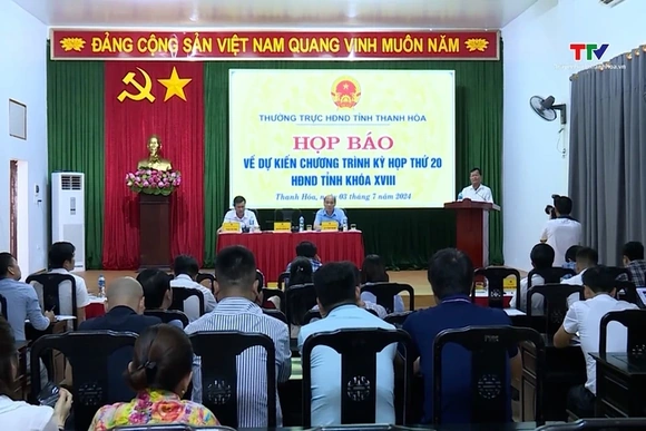 Họp báo về dự kiến chương trình Kỳ họp thứ 20, Hội đồng nhân dân tỉnh khoá XVIII
