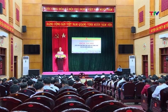 Giao ban tình hình xây dựng nông thôn mới các huyện miền núi