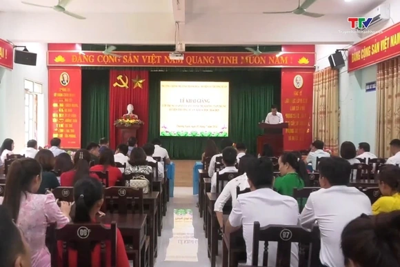 Thường Xuân khai giảng lớp trung cấp lý luận chính trị không tập trung, khóa học 2024 - 2025