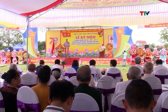 Xã Thọ Vực kỷ niệm 70 năm thành lập và đón nhận Huân chương Lao động hạng Nhất