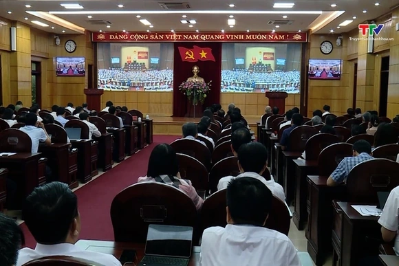 Tỉnh Thanh Hoá quán triệt quy định, Chỉ thị của Bộ Chính trị