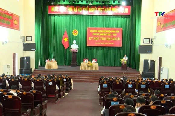 Hội đồng nhân dân huyện Đông Sơn triệu tập Kỳ họp thứ 20, khóa XX