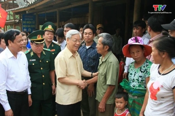 Tình cảm của Tổng Bí thư Nguyễn Phú Trọng đối với  các tầng lớp Nhân dân Thanh Hoá