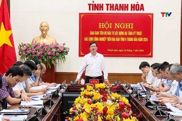 Tập trung đẩy nhanh tiến độ đầu tư xây dựng hạ tầng kỹ thuật các cụm công nghiệp trên địa bàn tỉnh