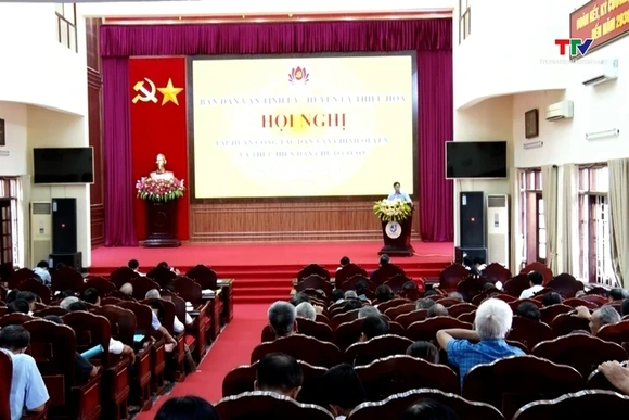 Huyện Thiệu Hoá tập huấn công tác dân vận chính quyền và thực hiện dân chủ ở cơ sở