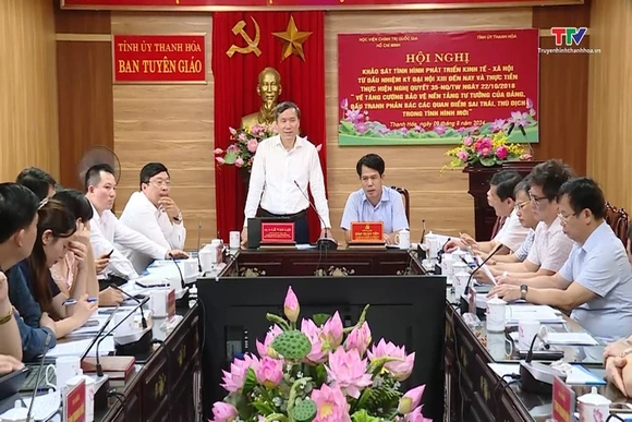 Khảo sát tình hình phát triển kinh tế - xã hội từ đầu nhiệm kỳ đại hội XIII đến nay