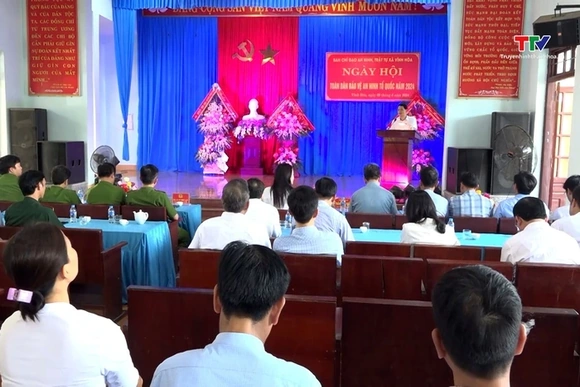 Vĩnh Lộc tổ chức ngày hội toàn dân bảo vệ an ninh Tổ quốc năm 2024