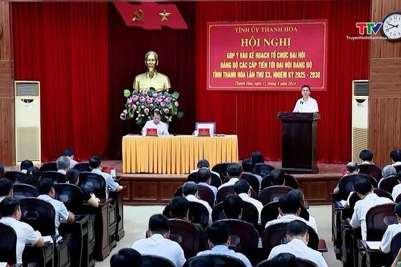 Hội nghị góp ý vào Kế hoạch tổ chức Đại hội Đảng bộ các cấp tiến tới Đại hội Đảng bộ tỉnh Thanh Hóa 