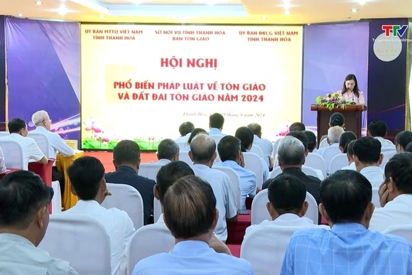 Hội nghị phổ biến pháp luật về Tôn giáo và đất đai tôn giáo năm 2024