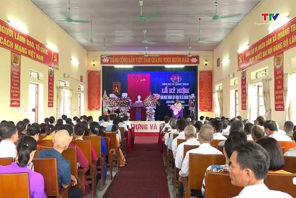 Kỷ niệm 70 năm thành lập Đảng bộ xã Quảng Trạch, huyện Quảng Xương