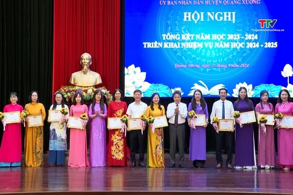 Quảng Xương tổng kết năm học 2023 – 2024, triển khai nhiệm vụ năm học mới