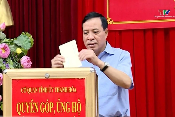 Thanh Hóa hỗ trợ 6 tỉ đồng cho các tỉnh phía Bắc khắc phục hậu quả bão số 3