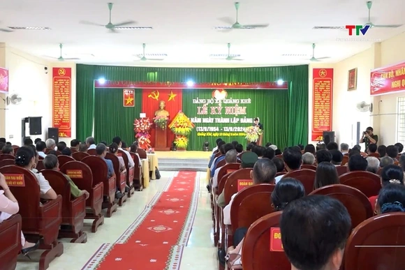 Kỷ niệm 70 năm thành lập Đảng bộ xã Quảng Khê, huyện Quảng Xương