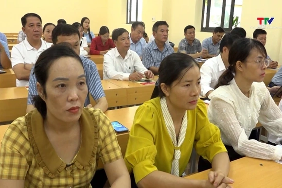 Huyện Quảng Xương tập huấn nghiệp vụ công tác kiểm tra, giám sát và thi hành kỷ luật của Đảng