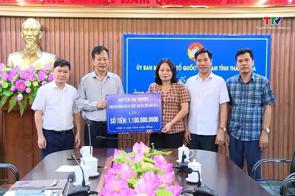 Mặt trận Tổ quốc tỉnh tiếp nhận ủng hộ đồng bào bị thiệt hại do bão số 3