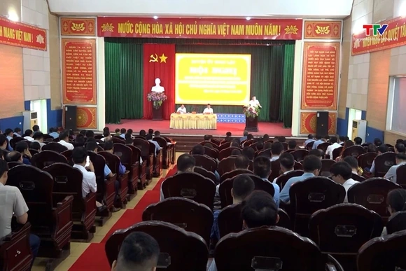 Ngọc Lặc triển khai kế hoạch tổ chức Đại hội Đảng bộ các cấp nhiệm kỳ 2025 - 2030