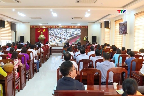 Huyện Hà Trung quán triệt, triển khai thực hiện Nghị quyết Hội nghị lần thứ 10