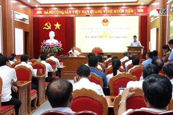 HĐND huyện Thiệu Hóa khóa XIV, nhiệm kỳ 2021-2026 thông qua 17 Nghị quyết quan trọng