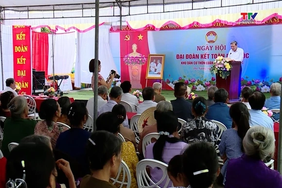 Ngày hội Đại đoàn kết khu dân cư thôn Luận Văn, xã Thọ Xương, huyện Thọ Xuân