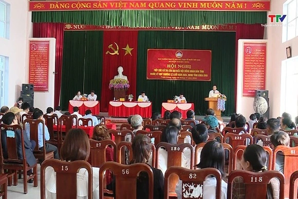 Đại biểu HĐND tỉnh tiếp xúc cử tri huyện Thiệu Hoá