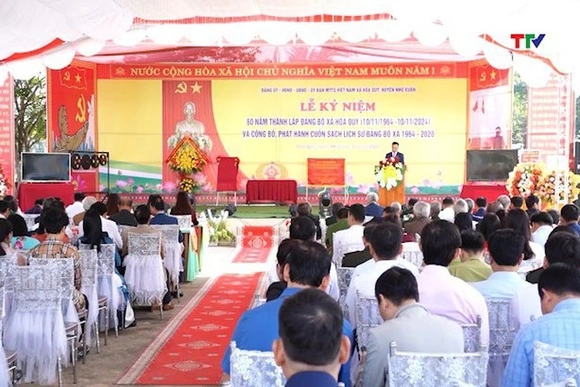 Đảng bộ xã Hóa Quỳ, huyện Như Xuân kỷ niệm 60 năm thành lập