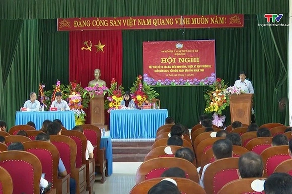 Đại biểu HĐND tỉnh tiếp xúc cử tri huyện Bá Thước
