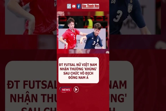 Đội tuyển futsal nữ Việt Nam nhận thưởng “khủng” sau chức vô địch Đông Nam Á #futsal #Vietnam
