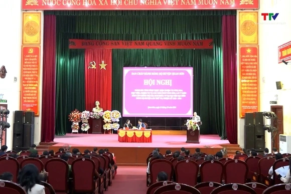 Ban chấp hành Đảng bộ huyện Quan Sơn đánh giá tình hình thực hiện nhiệm vụ năm 2024