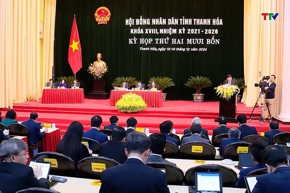 Ngày làm việc thứ nhất Kỳ họp thứ 24 Hội đồng Nhân dân tỉnh khoá XVIII