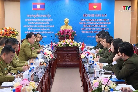 Tăng cường phối hợp bảo đảm an ninh trật tự giữa 2 tỉnh Thanh Hóa – Hủa Phăn