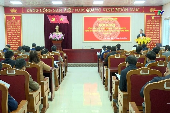 Huyện Thọ Xuân tổng kết thực hiện Nghị quyết số 18 của Ban Chấp hành Trung ương khoá XII