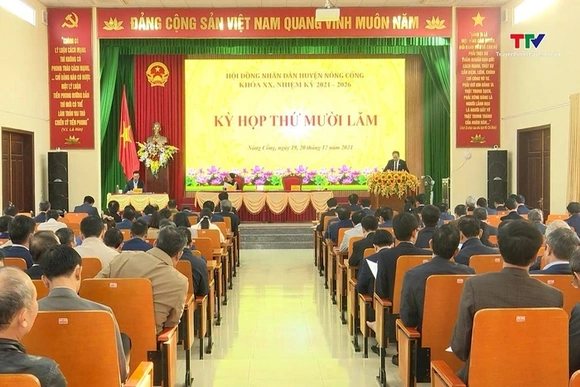 Kỳ họp thứ 15, Hội đồng nhân dân huyện Nông Cống