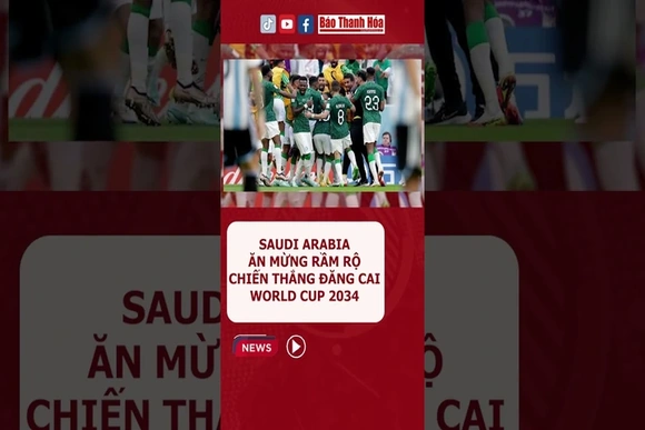 Saudi Arabia ăn mừng rầm rộ chiến thắng đăng cai #worldcup 2034