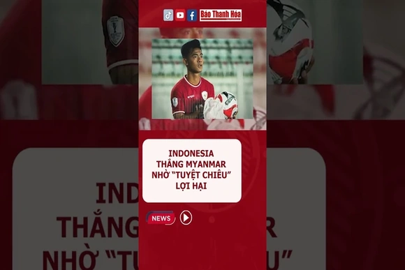 #indonesia thắng Myanmar nhờ bài ném biên lợi hại