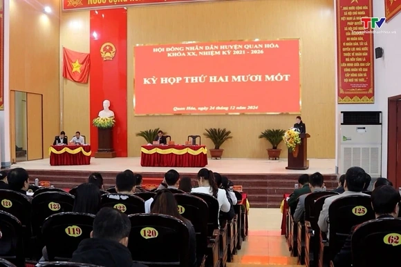 Kỳ họp thứ 21 Hội đồng Nhân dân huyện Quan Hoá khoá XX