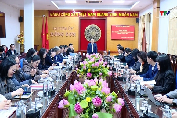 Rà soát các công việc liên quan đến nhập huyện Đông Sơn vào thành phố Thanh Hóa