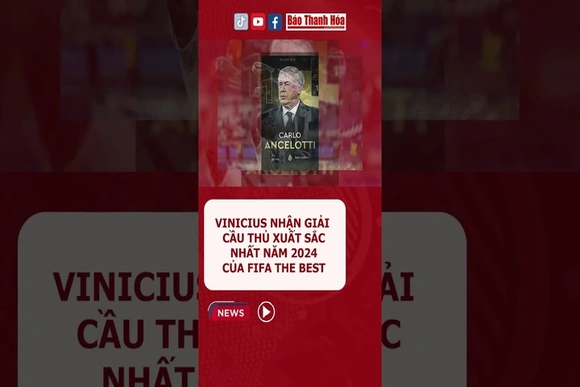 #vinicius nhận giải Cầu thủ xuất sắc nhất năm 2024 của FIFA The Best
