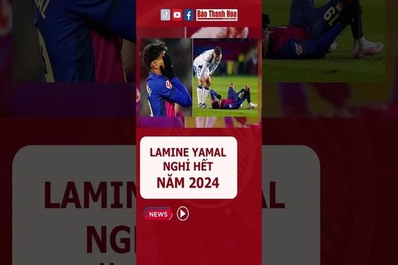 Lamine Yamal nghỉ hết năm 2024