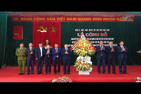 Thạch Thành..sắp xếp các đơn vị hành chính cấp xã