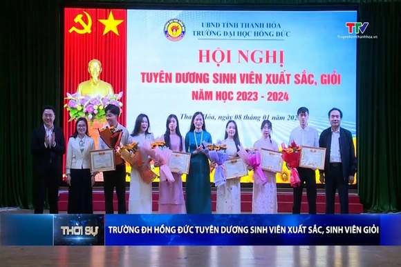 Trường Đại học Hồng Đức  tuyên dương sinh viên xuất sắc, sinh viên giỏi