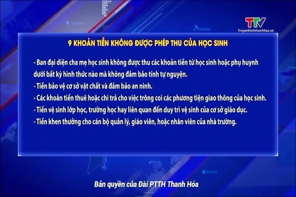 9 khoản tiền không được phép thu của học sinh